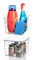Sorbus Medium Plastic Storage Bins with Lids - for Kitchen Organization, Pantry Organizers and Storage, Fridge Organizer, Cabinet Organizer, Refrigerator Organizer Bins - Clear Storage Bins (2 pack)
